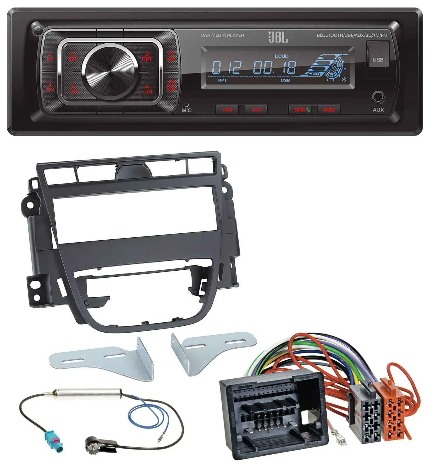 Автомагнитола JBL Bluetooth, USB, SD, AUX для Opel Meriva B (с 2010)