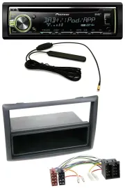 Pioneer MP3 USB CD DAB AUX Autoradio für Renault Megane Scenic ab 07 schwarz