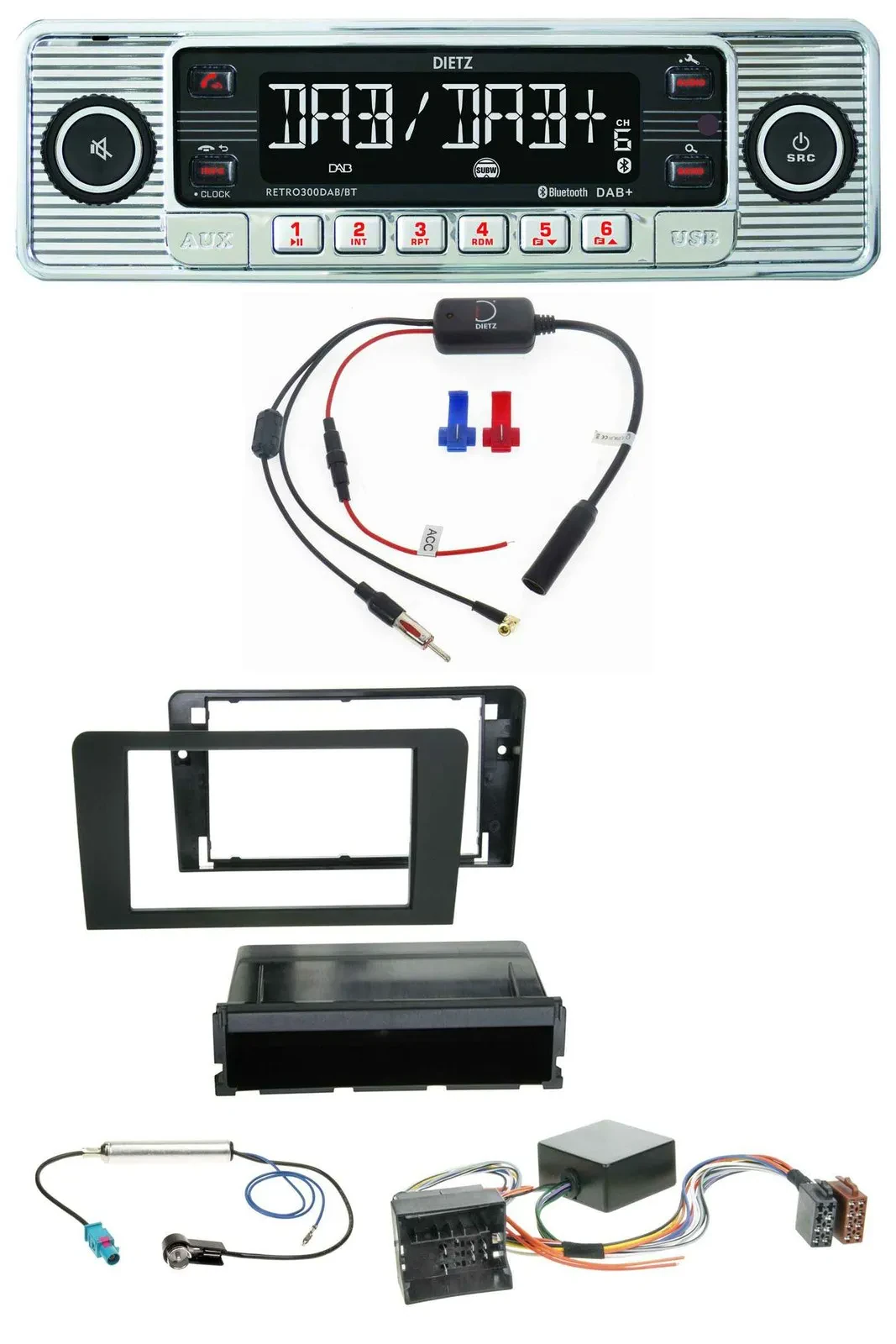 Dietz DAB USB MP3 Bluetooth Autoradio für Audi A3 8P 06-12 Symphony Infinity Akt