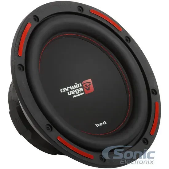 Cerwin-Vega HS104D 800W 10" HED Series Dual 4 Ohm Shallow Mount Car Subwoofer