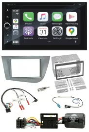 Blaupunkt USB DAB Bluetooth 2DIN TMC Lenkrad Navigation für Seat Leon 2005-2012