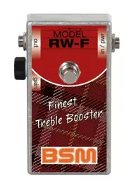 Педаль эффектов для электрогитары BSM Signature Treble Booster RW-F
