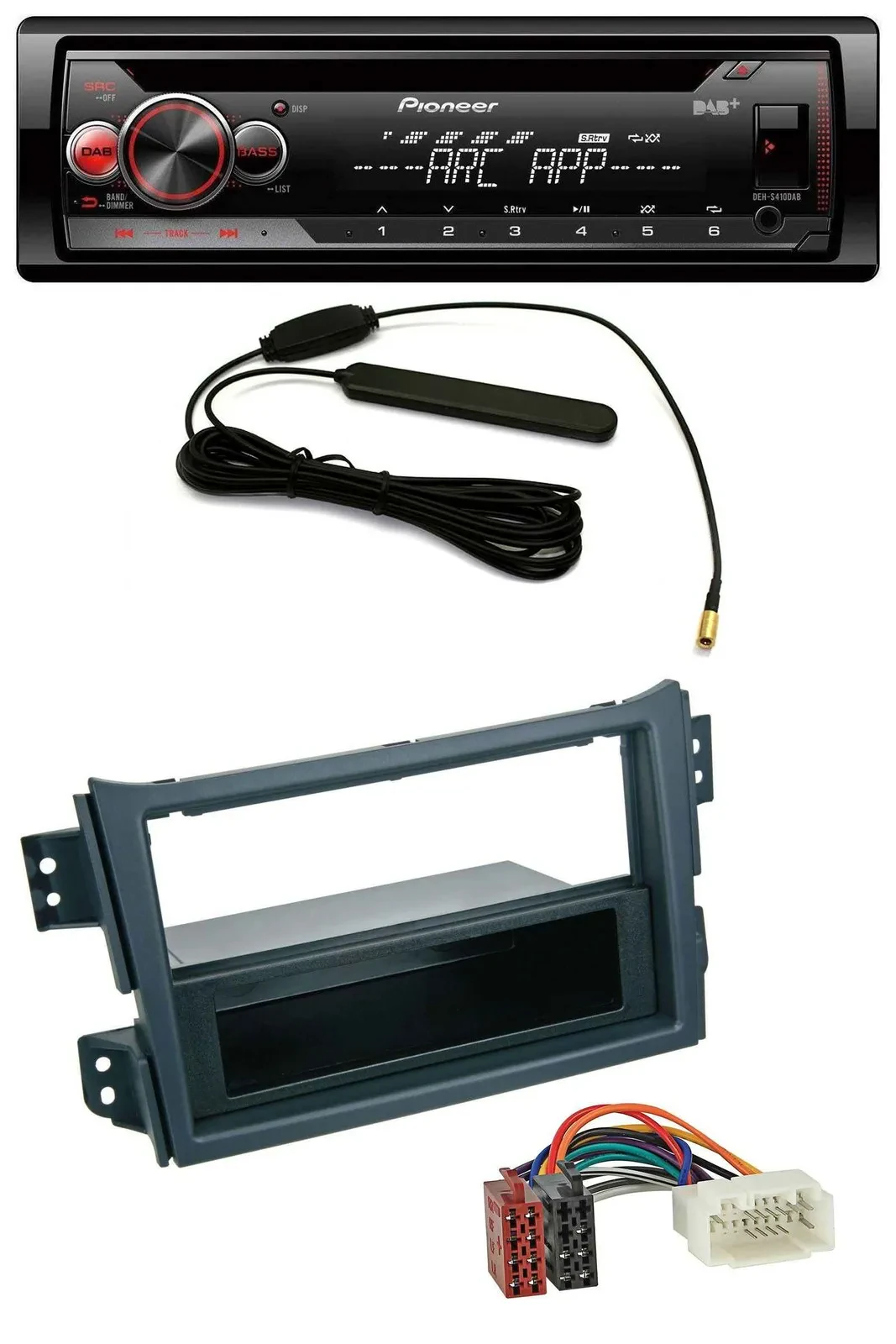 Pioneer CD USB AUX DAB MP3 Autoradio für Opel Agila B 2008-2014 Suzuki Splash