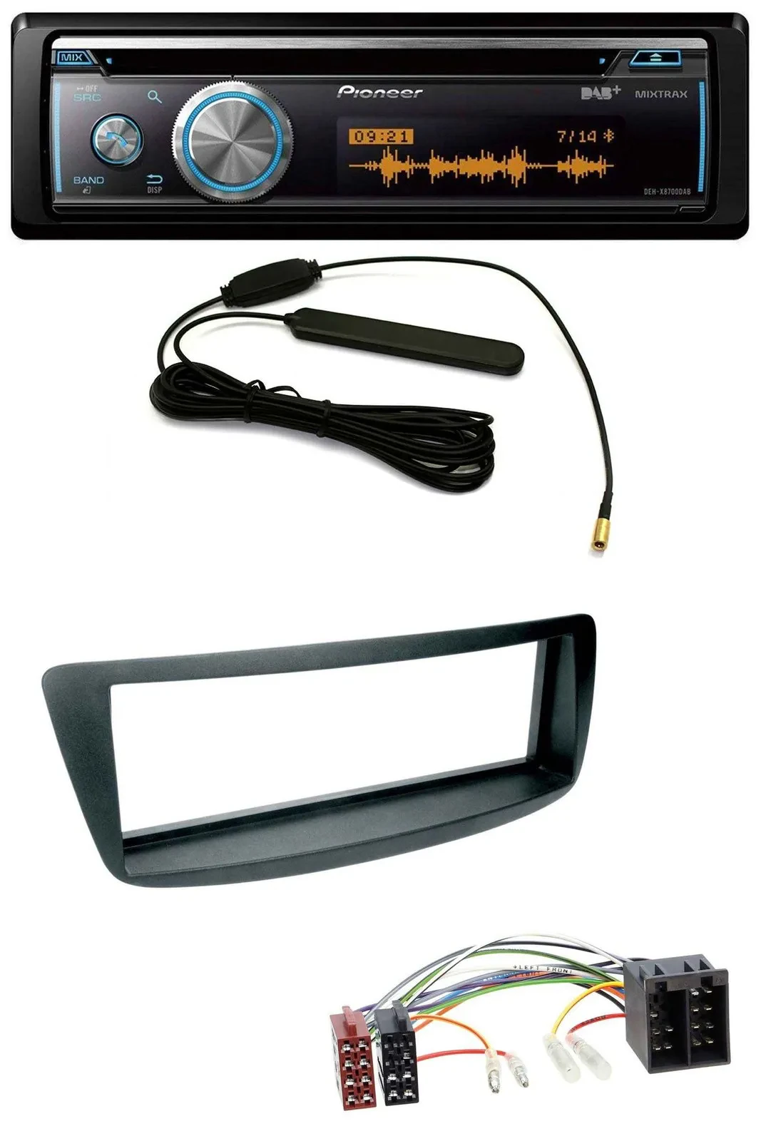 Pioneer CD USB Bluetooth DAB MP3 Autoradio für Citroen C1 Peugeot 107 (05-14)