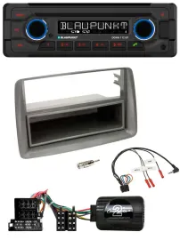 Blaupunkt Lenkrad MP3 CD Bluetooth USB Autoradio für Fiat Panda 04-10 169 grau