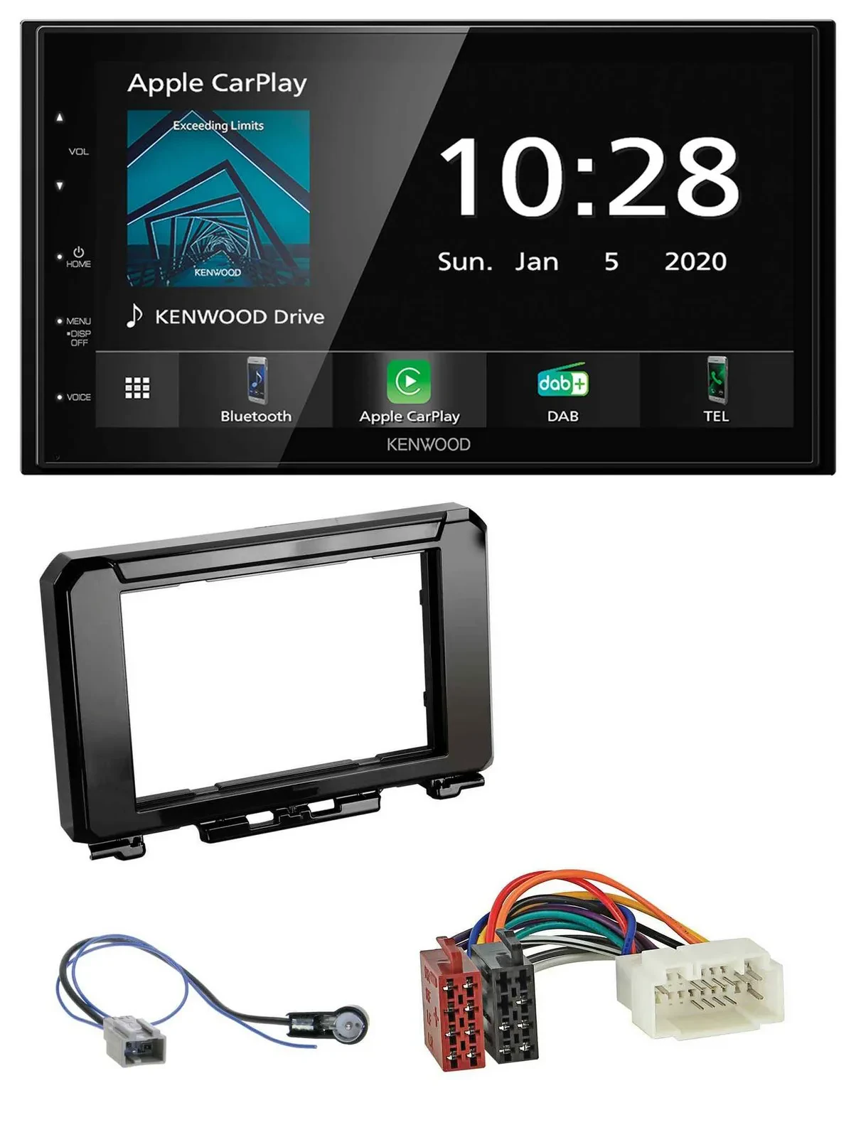 Kenwood Bluetooth MP3 DAB USB 2DIN Autoradio für Suzuki Jimmny GJ ab 2018