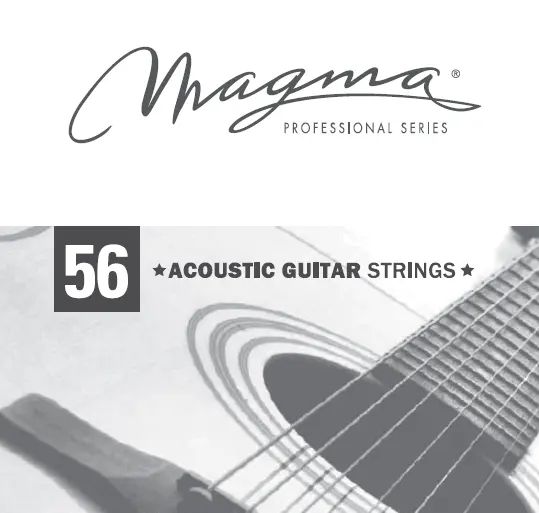Струна одиночная для акустической гитары Magma Strings GA056PB Phosphor Bronze 056