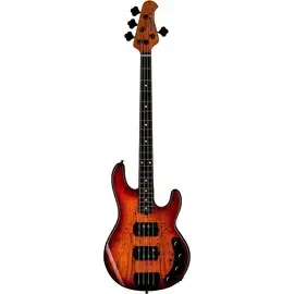 Бас-гитара Sterling by Music Man StingRay RAY34 HH Spalted Maple Top Bass Blood Orange Brst