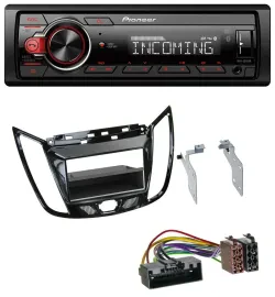 Автомагнитола Pioneer Bluetooth, USB, DAB, MP3 для Ford C-Max/Kuga черный глянец