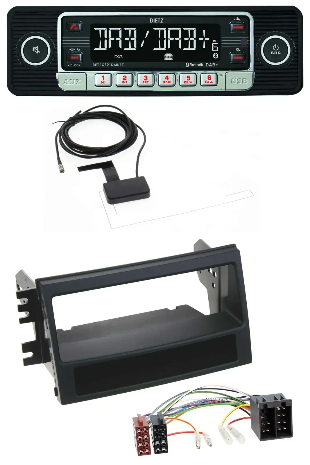 Автомагнитола для Kia Soul (AM, 2008–2011) Dietz DAB, Bluetooth, USB, MP3