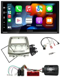 Kenwood DAB USB Bluetooth 2DIN Lenkrad Autoradio für Mazda 5 CR 2005-2010 silber