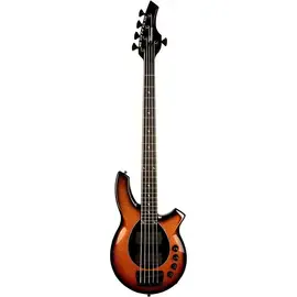 Бас-гитара Ernie Ball Music Man Bongo 5 HH Ebony FB Harvest Orange