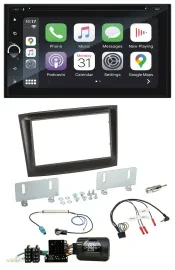 Blaupunkt DAB USB Bluetooth Lenkrad 2DIN TMC Navigation für Fiat Doblo ISO Can-B