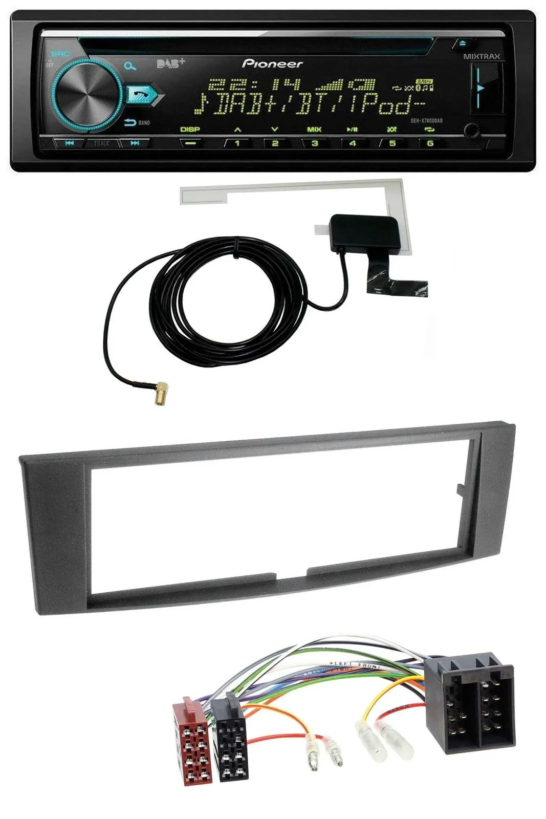 Автомагнитола для Renault Laguna II Pioneer CD/MP3 USB AUX DAB