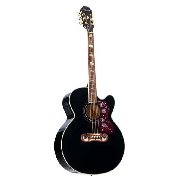 Электроакустическая гитара Epiphone EJ-200CE Studio Black
