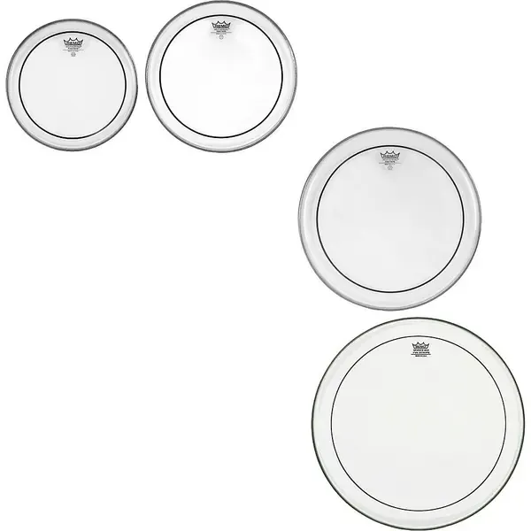 Набор пластиков для барабана Remo Pinstripe Clear 4-piece Tom Drumhead Pack