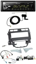 Автомагнитола Pioneer Bluetooth, DAB, USB, совместима с кнопками на руле, для Opel Meriva B (2010+)