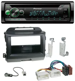 Pioneer USB MP3 DAB AUX CD Autoradio für Kia Sportage 3 SL 10-15 schwarz