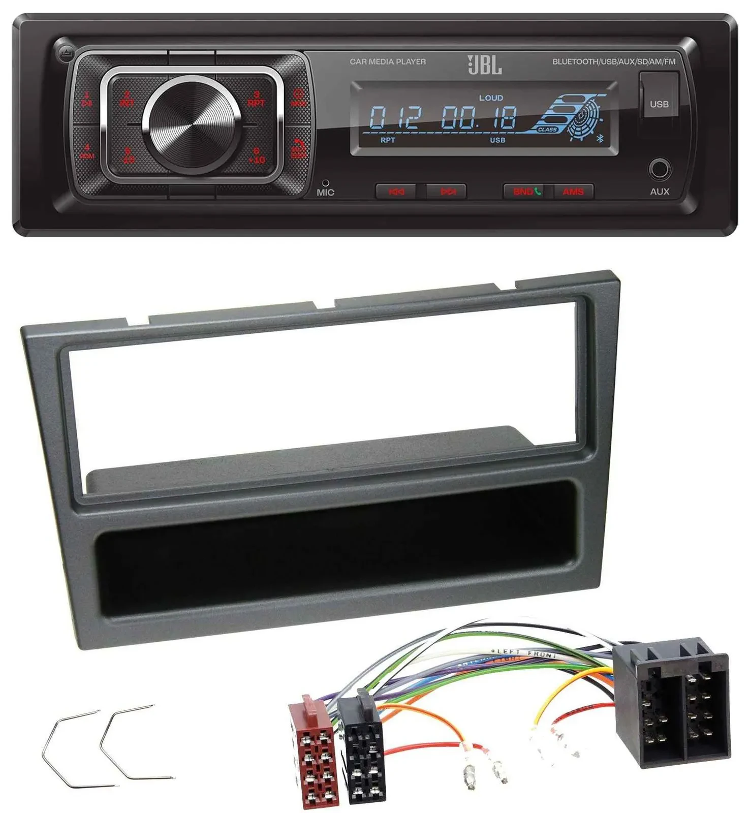Автомагнитола JBL SD/USB/AUX/Bluetooth, MP3, для Opel Corsa C/Meriva/Signum/Vectra C