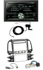 Автомагнитола для Hyundai Santa Fe (3) Pioneer 2-DIN, CD, USB, MP3, Bluetooth, DAB