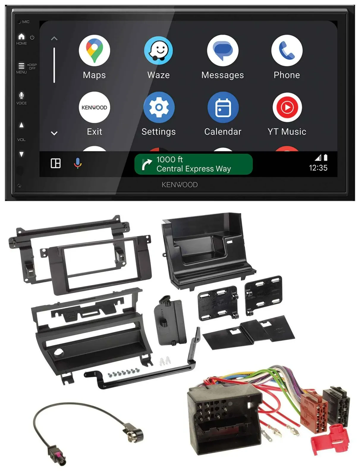 Kenwood DAB Bluetooth USB MP3 2DIN Autoradio für BMW 3-er E46 2002-2006 1 Schalt