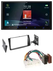 JVC USB Bluetooth 2DIN DAB MP3 Autoradio für Toyota Corolla E12U/E12J 2001-2007