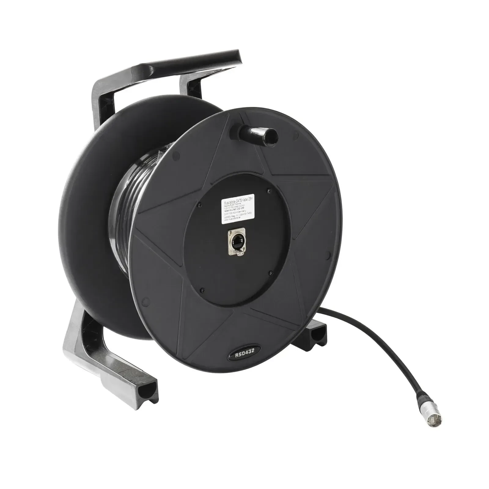 Сетевой кабель MUSIC STORE CAT5, 25 м, RJ45-RJ45 Neutrik, на катушке