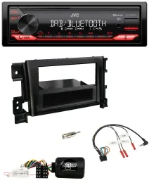 JVC Bluetooth USB DAB Lenkrad Autoradio für Suzuki Grand Vitara 2005-2011