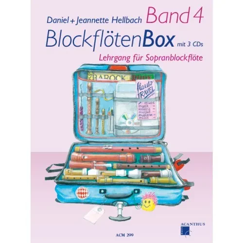 Учебное пособие Acanthus Music Blockflötenbox Band 4 für Sopranblockflöte (+4 CD)
