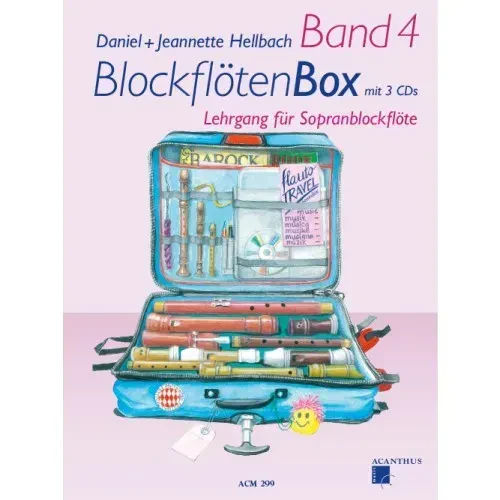 Учебное пособие Acanthus Music Blockflötenbox Band 4 für Sopranblockflöte (+4 CD)