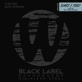Струны для бас-гитары Warwick Black Label Stainless Steel Medium Light 40-130
