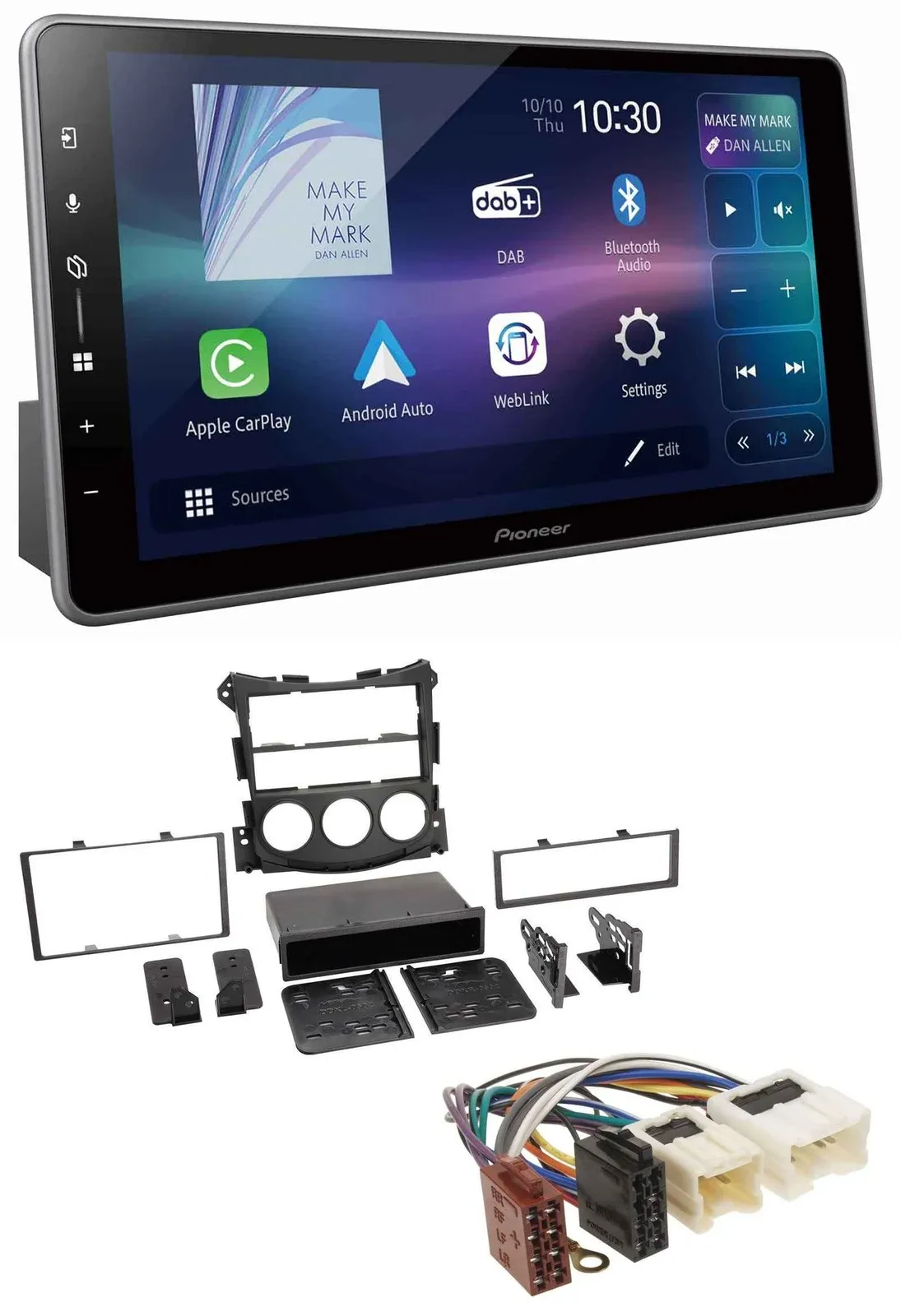 Автомагнитола для Nissan 370Z Pioneer Bluetooth, USB, DAB, MP3