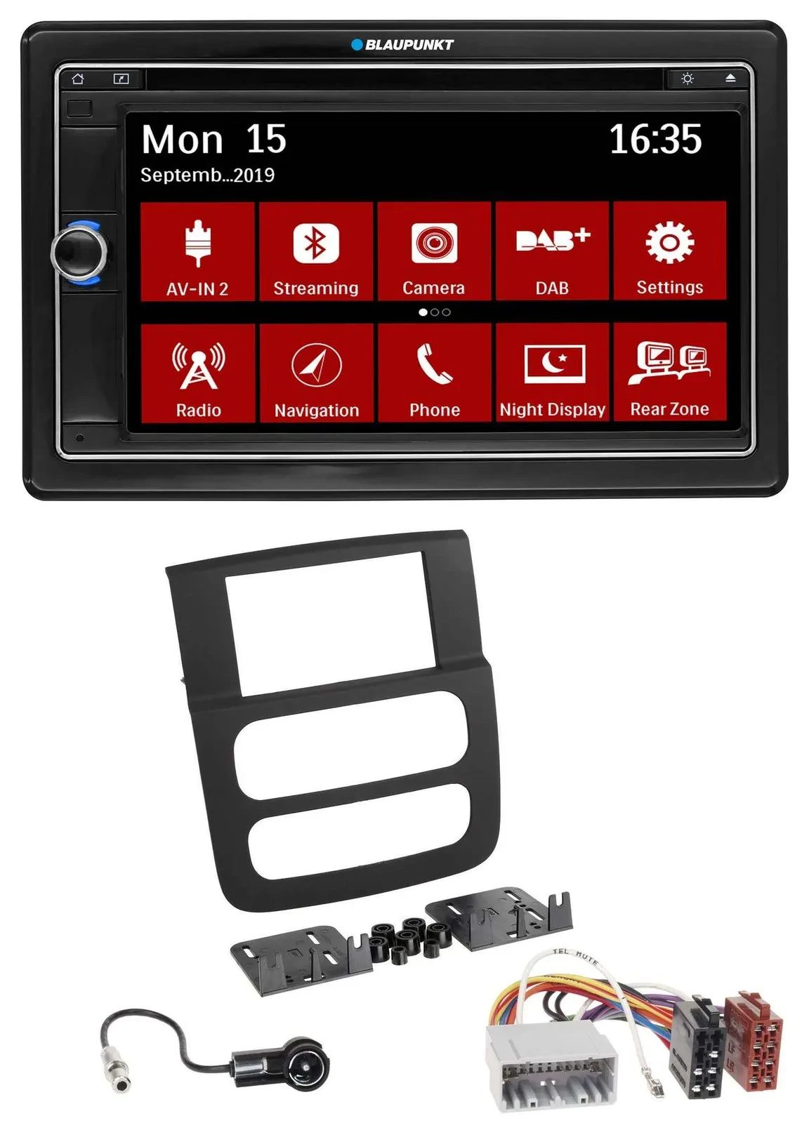 Blaupunkt Bluetooth DAB 2DIN USB DVD MP3 Autoradio für Dodge RAM (2002-2006)