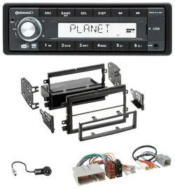 Автомагнитола Continental 1-DIN MP3, AUX, USB, DAB для Ford Mustang/F-150 (2004–2009)