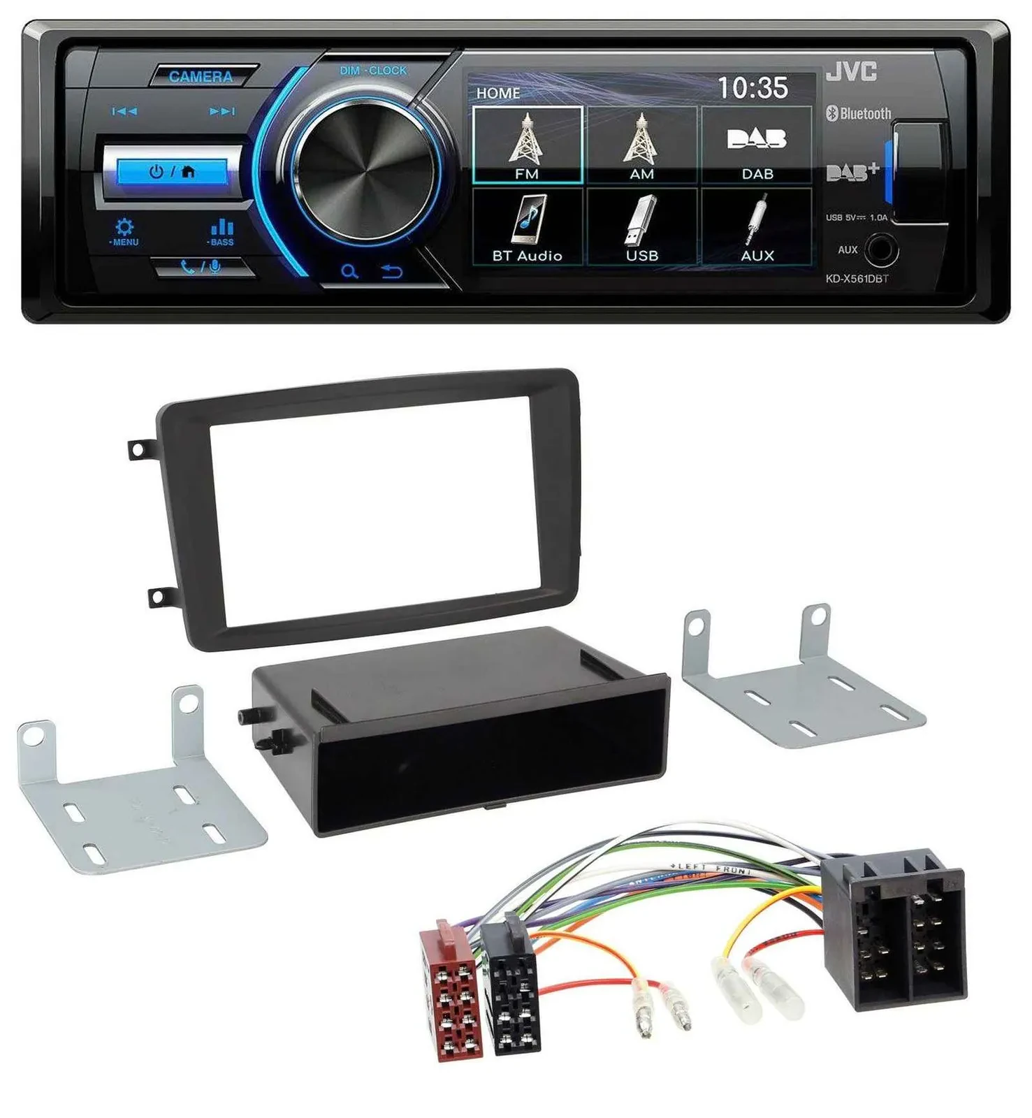 JVC Bluetooth MP3 USB DAB Autoradio für Mercedes C-Klasse CLK Vito Viano