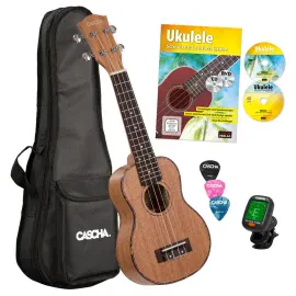 CASCHA HH 2027 DE Premium Mahogany Soprano Ukulele