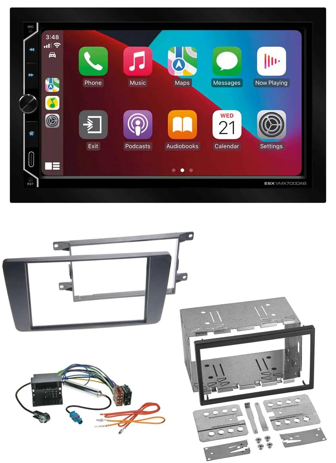 Автомагнитола для Skoda Octavia (2004–2013), Scout (2006–2012) ESX 2-DIN DAB USB MP3 Bluetooth
