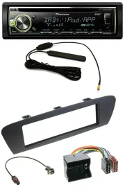 Pioneer MP3 USB CD DAB AUX Autoradio für Renault Scenic (ab 12) - braun