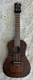 Luna Guitars Luna UKE TRIBAL Concert Size Mahogany Acoustic Ukulele - Satin Natural