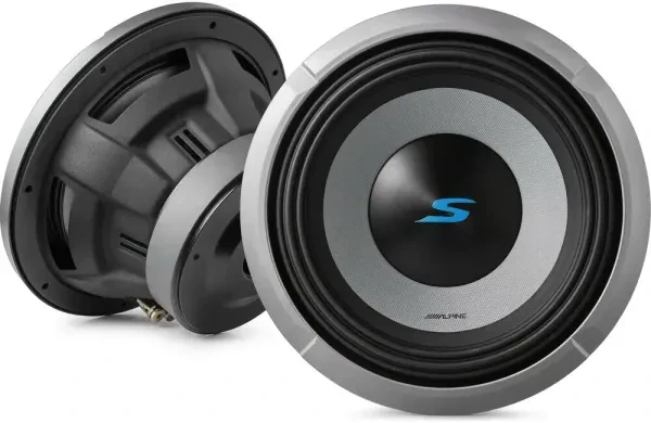 Alpine S2-W10D4 600W RMS 10" S-Series Dual 4-ohms Car Subwoofer
