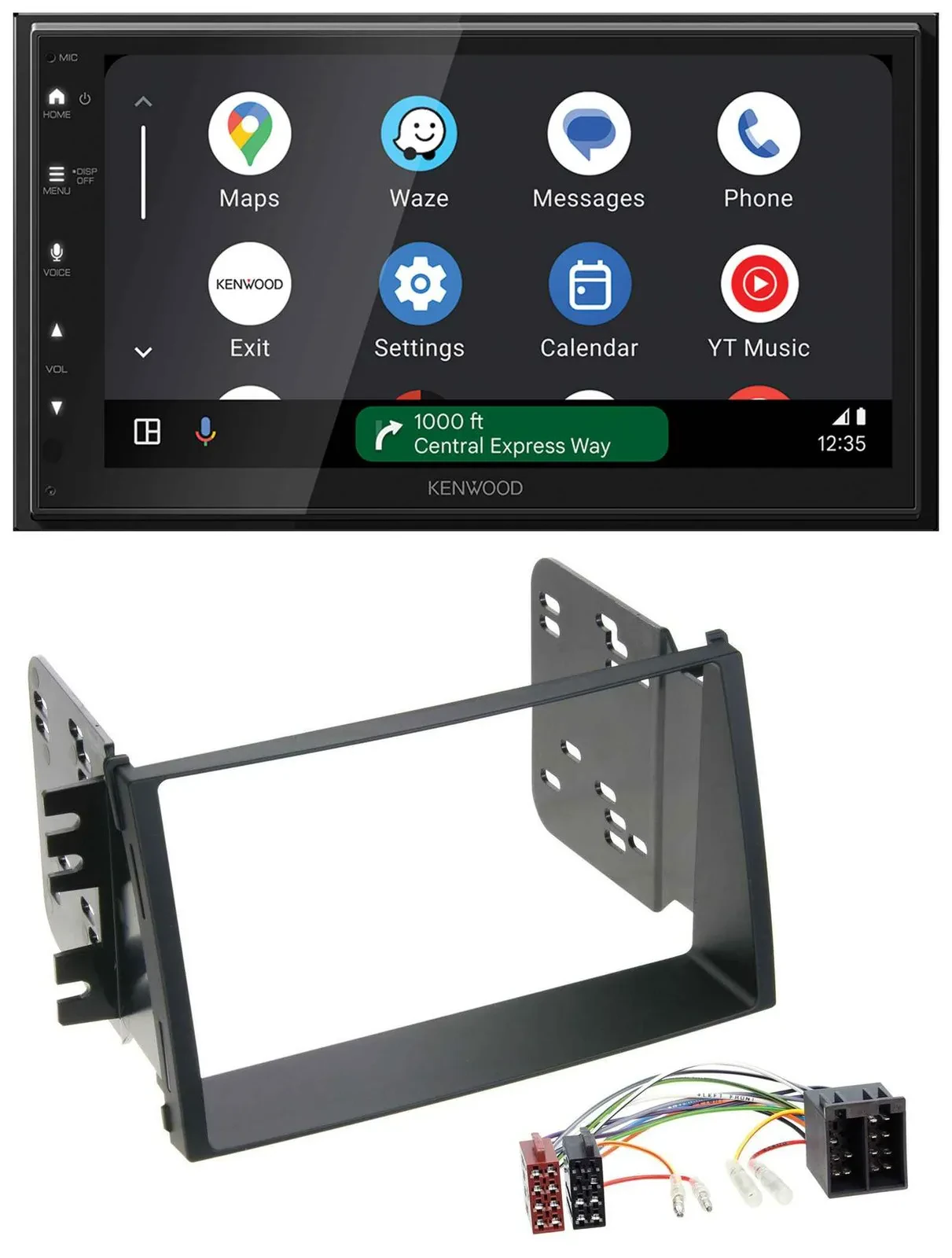 Kenwood DAB Bluetooth USB MP3 2DIN Autoradio für Kia Soul (AM, 2008-2011)