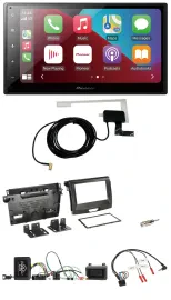 Автомагнитола Pioneer 2DIN USB Bluetooth DAB для Ford Ranger (с 04/2015), поддержка кнопок на руле