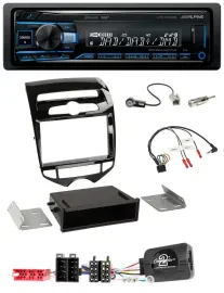 Alpine USB Bluetooth DAB Lenkrad Autoradio für Hyundai ix20 ab 2010 autom. Klima