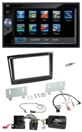 Blaupunkt SD USB TMC Bluetooth 2DIN Lenkrad Navigation für Fiat Doblo ab 15 Mini