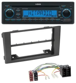 VDO AUX MP3 1DIN CD USB Autoradio für Iveco Daily (06-14) - schwarz