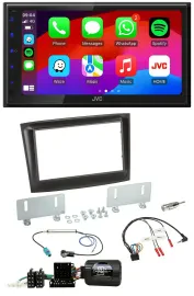 JVC Bluetooth USB Lenkrad 2DIN DAB Autoradio für Fiat Doblo ISO Can-Bus ab 15 sc