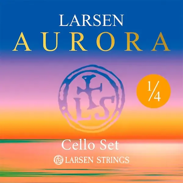 Струны для виолончели Larsen Strings Aurora Cello String Set 1/4 Size, Medium