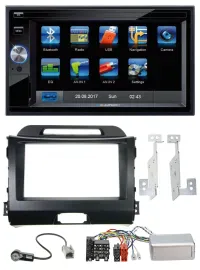 Blaupunkt SD USB TMC Bluetooth 2DIN Lenkrad Navigation für Kia Sportage III 10-1