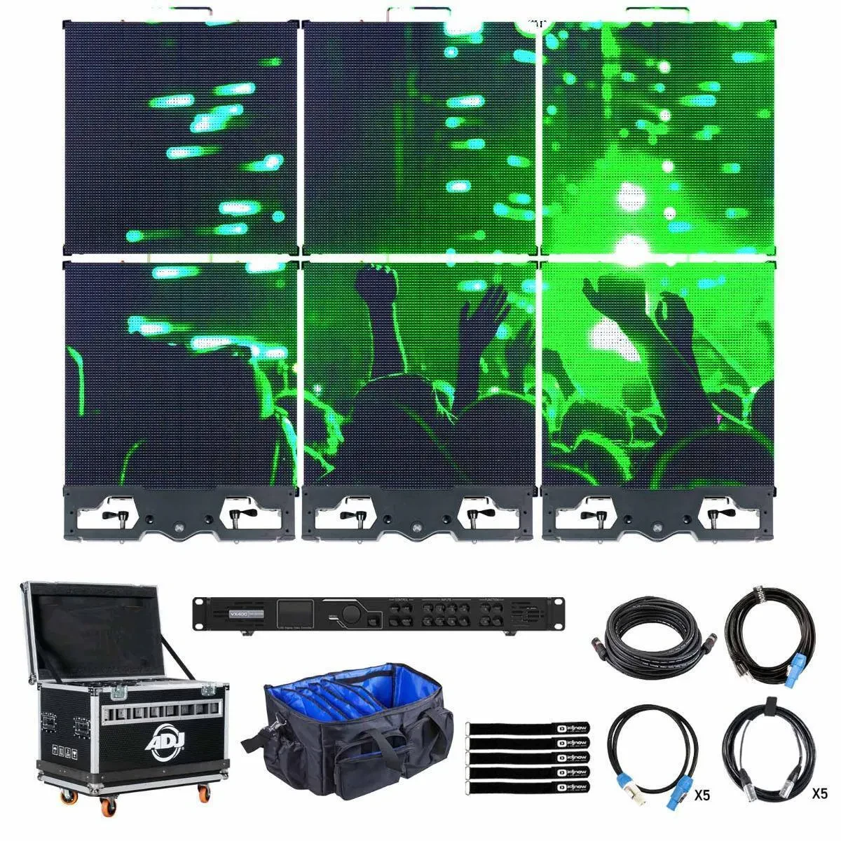 Видеостена American DJ VS5-3X2-GND 3x2 панели, напольная система, с процессором (набор)
