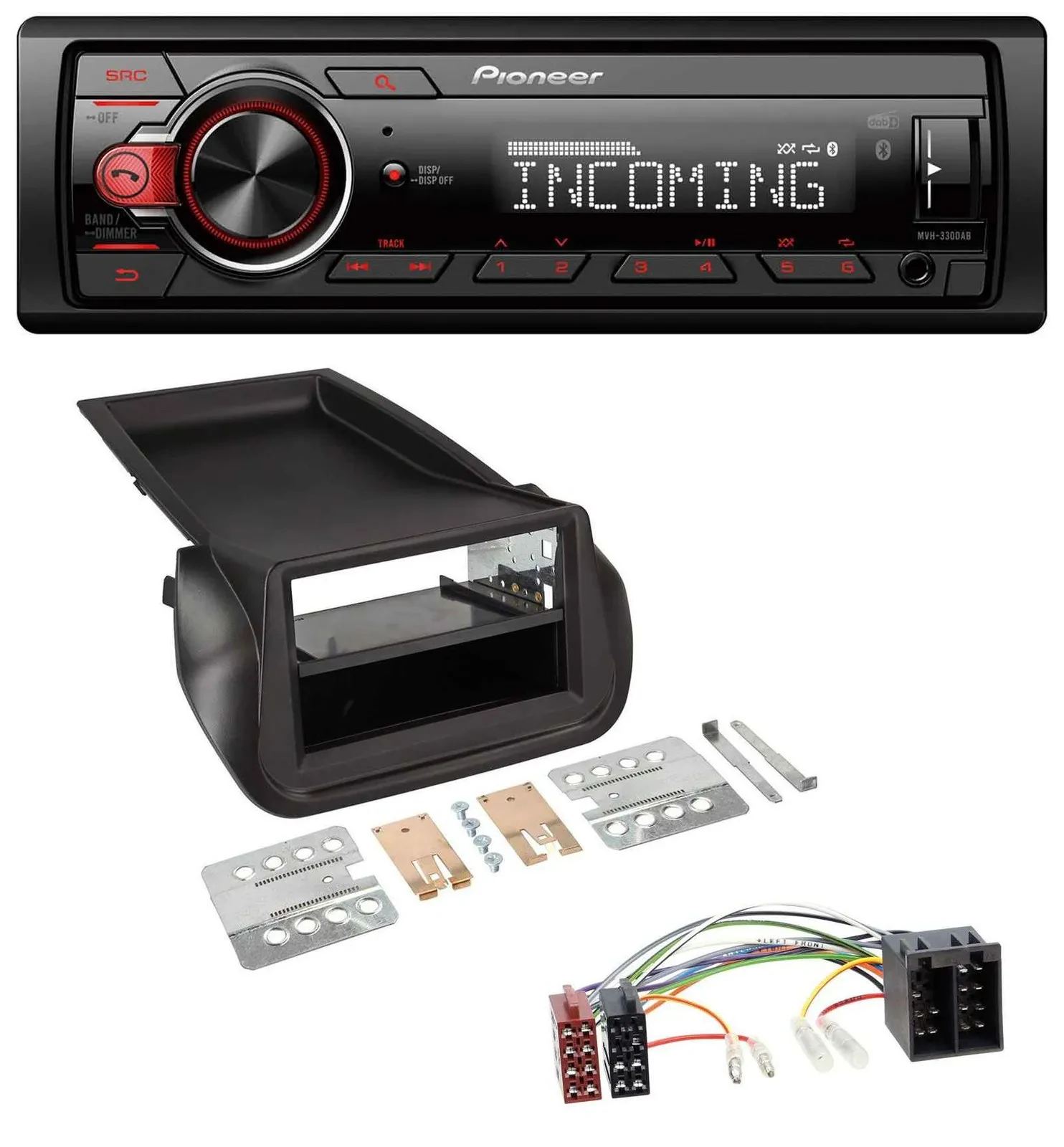 Pioneer Bluetooth USB DAB MP3 Autoradio für FIAT Fiorino (ab 2008)
